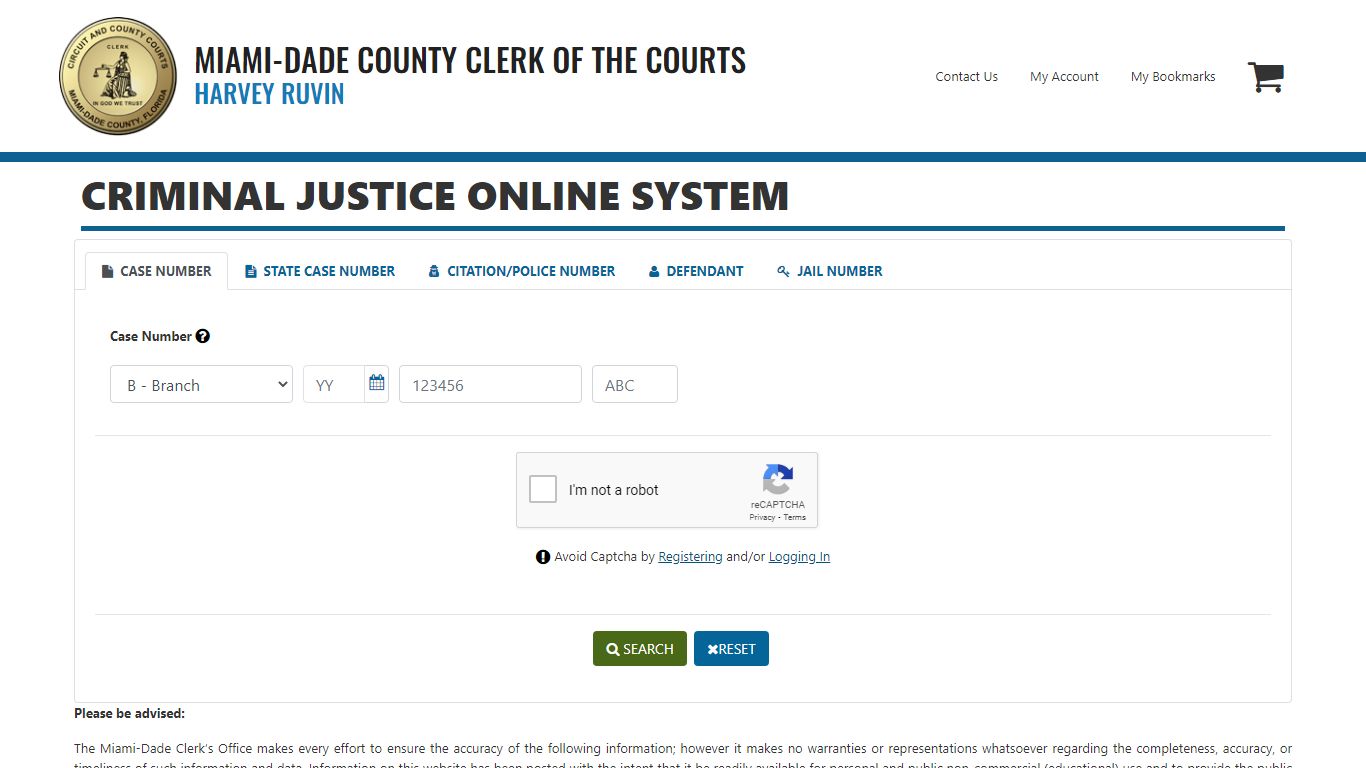 Miami-Dade County Clerk Criminal Justice